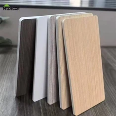 Matt Finish Bamboo Charcoal Wood Veneer Wall Panel